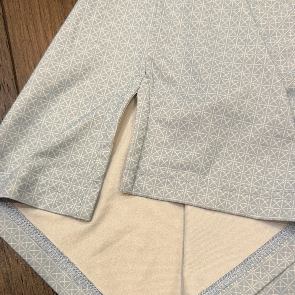 RLX Ralph Lauren XL Men’s Light Blue Patterned Polo Shirt C11-017